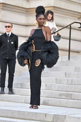 PFW Haute Couture Schiaparelli Outside Arrivals Jodie Turner Smith arriving at the Schiaparelli show during Paris Fashion Week Haute Couture in Paris, France on January 26, 2026. Photo by Julien Reynaud APS-Medias ABACAPRESS.COM Paris France  Copyright: xReynaudxJulien APS-Medias ABACAx