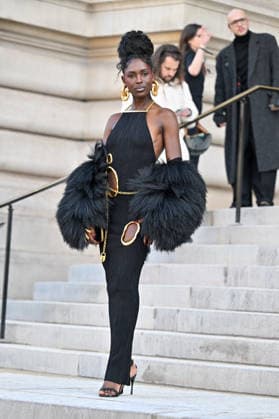 PFW Haute Couture Schiaparelli Outside Arrivals Jodie Turner Smith arriving at the Schiaparelli show during Paris Fashion Week Haute Couture in Paris, France on January 26, 2026. Photo by Julien Reynaud APS-Medias ABACAPRESS.COM Paris France  Copyright: xReynaudxJulien APS-Medias ABACAx