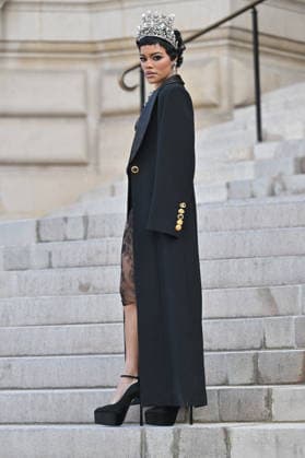 PFW Haute Couture Schiaparelli Outside Arrivals Teyana Taylor arriving at the Schiaparelli show during Paris Fashion Week Haute Couture in Paris, France on January 26, 2026. Photo by Julien Reynaud APS-Medias ABACAPRESS.COM Paris France  Copyright: xReynaudxJulien APS-Medias ABACAx