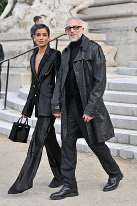 PFW Haute Couture Schiaparelli Outside Arrivals Narah Baptista, VIncent Cassel arriving at the Schiaparelli show during Paris Fashion Week Haute Couture in Paris, France on January 26, 2026. Photo by Julien Reynaud APS-Medias ABACAPRESS.COM Paris France  Copyright: xReynaudxJulien APS-Medias ABACAx