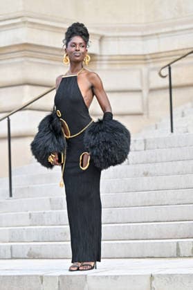 PFW Haute Couture Schiaparelli Outside Arrivals Jodie Turner Smith arriving at the Schiaparelli show during Paris Fashion Week Haute Couture in Paris, France on January 26, 2026. Photo by Julien Reynaud APS-Medias ABACAPRESS.COM Paris France  Copyright: xReynaudxJulien APS-Medias ABACAx