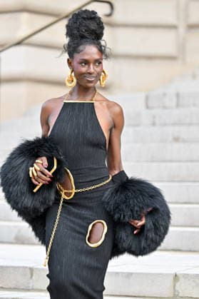 PFW Haute Couture Schiaparelli Outside Arrivals Jodie Turner Smith arriving at the Schiaparelli show during Paris Fashion Week Haute Couture in Paris, France on January 26, 2026. Photo by Julien Reynaud APS-Medias ABACAPRESS.COM Paris France  Copyright: xReynaudxJulien APS-Medias ABACAx