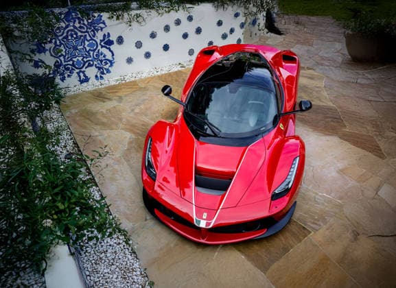World’s fastest hybrid hypercar capable of 217mph goes on sale for £3.5m Story from Jam Press (Worlds Fastest Hybrid) Pictured: Exterior of the 2015 Ferrari LaFerrari. World’s fastest hybrid hypercar capable of 217mph goes on sale for £3.5m The world s fastest hybrid car capable of topping 217mph is on sale for £3.5 million. The 2015 Ferrari LaFerrari is one of just 499 examples built and has barely been used having only done 4,788 miles. It has two engines including a 6.3-litre V-12 and a smaller electric unit. Powered by a 6.3-litre V12 engine paired with an electric motor, the hybrid hypercar produces a combined 949 horsepower, allowing it to rocket from 0–60mph in just 2.4 seconds. According to its listing, the LaFerrari has had  Copyright: xJamxPress MichaelxAlanxRoss CourtesyxofxRMxSotheby s