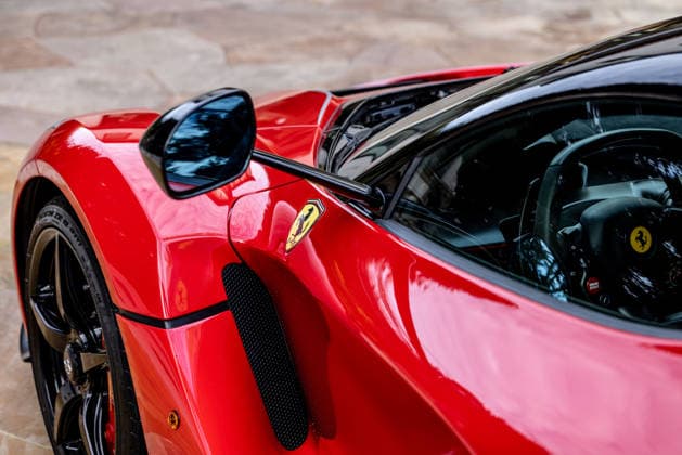 World’s fastest hybrid hypercar capable of 217mph goes on sale for £3.5m Story from Jam Press (Worlds Fastest Hybrid) Pictured: Exterior of the 2015 Ferrari LaFerrari. World’s fastest hybrid hypercar capable of 217mph goes on sale for £3.5m The world s fastest hybrid car capable of topping 217mph is on sale for £3.5 million. The 2015 Ferrari LaFerrari is one of just 499 examples built and has barely been used having only done 4,788 miles. It has two engines including a 6.3-litre V-12 and a smaller electric unit. Powered by a 6.3-litre V12 engine paired with an electric motor, the hybrid hypercar produces a combined 949 horsepower, allowing it to rocket from 0–60mph in just 2.4 seconds. According to its listing, the LaFerrari has had  Copyright: xJamxPress MichaelxAlanxRoss CourtesyxofxRMxSotheby s