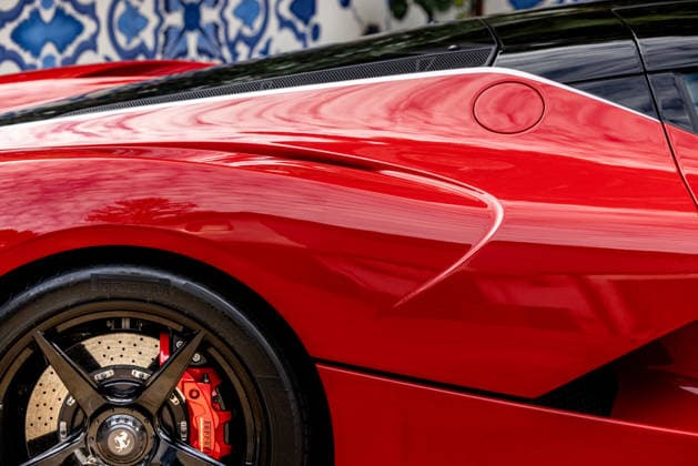 World’s fastest hybrid hypercar capable of 217mph goes on sale for £3.5m Story from Jam Press (Worlds Fastest Hybrid) Pictured: Exterior of the 2015 Ferrari LaFerrari. World’s fastest hybrid hypercar capable of 217mph goes on sale for £3.5m The world s fastest hybrid car capable of topping 217mph is on sale for £3.5 million. The 2015 Ferrari LaFerrari is one of just 499 examples built and has barely been used having only done 4,788 miles. It has two engines including a 6.3-litre V-12 and a smaller electric unit. Powered by a 6.3-litre V12 engine paired with an electric motor, the hybrid hypercar produces a combined 949 horsepower, allowing it to rocket from 0–60mph in just 2.4 seconds. According to its listing, the LaFerrari has had  Copyright: xJamxPress MichaelxAlanxRoss CourtesyxofxRMxSotheby s