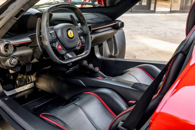 World’s fastest hybrid hypercar capable of 217mph goes on sale for £3.5m Story from Jam Press (Worlds Fastest Hybrid) Pictured: Interior of the 2015 Ferrari LaFerrari. World’s fastest hybrid hypercar capable of 217mph goes on sale for £3.5m The world s fastest hybrid car capable of topping 217mph is on sale for £3.5 million. The 2015 Ferrari LaFerrari is one of just 499 examples built and has barely been used having only done 4,788 miles. It has two engines including a 6.3-litre V-12 and a smaller electric unit. Powered by a 6.3-litre V12 engine paired with an electric motor, the hybrid hypercar produces a combined 949 horsepower, allowing it to rocket from 0–60mph in just 2.4 seconds. According to its listing, the LaFerrari has had  Copyright: xJamxPress MichaelxAlanxRoss CourtesyxofxRMxSotheby s