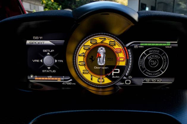 World’s fastest hybrid hypercar capable of 217mph goes on sale for £3.5m Story from Jam Press (Worlds Fastest Hybrid) Pictured: Interior of the 2015 Ferrari LaFerrari. World’s fastest hybrid hypercar capable of 217mph goes on sale for £3.5m The world s fastest hybrid car capable of topping 217mph is on sale for £3.5 million. The 2015 Ferrari LaFerrari is one of just 499 examples built and has barely been used having only done 4,788 miles. It has two engines including a 6.3-litre V-12 and a smaller electric unit. Powered by a 6.3-litre V12 engine paired with an electric motor, the hybrid hypercar produces a combined 949 horsepower, allowing it to rocket from 0–60mph in just 2.4 seconds. According to its listing, the LaFerrari has had  Copyright: xJamxPress MichaelxAlanxRoss CourtesyxofxRMxSotheby s
