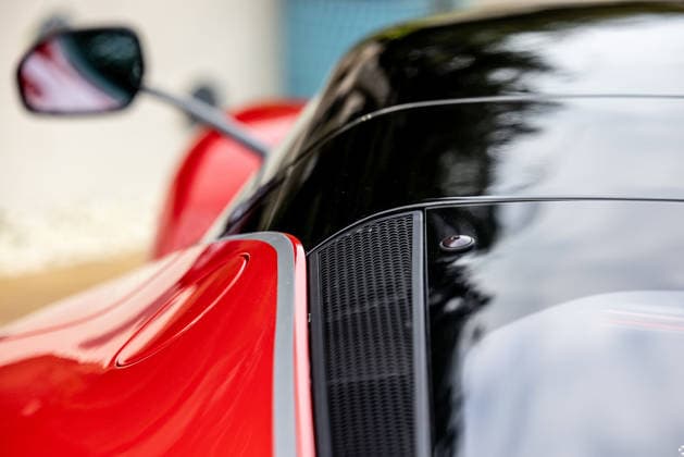 World’s fastest hybrid hypercar capable of 217mph goes on sale for £3.5m Story from Jam Press (Worlds Fastest Hybrid) Pictured: Exterior of the 2015 Ferrari LaFerrari. World’s fastest hybrid hypercar capable of 217mph goes on sale for £3.5m The world s fastest hybrid car capable of topping 217mph is on sale for £3.5 million. The 2015 Ferrari LaFerrari is one of just 499 examples built and has barely been used having only done 4,788 miles. It has two engines including a 6.3-litre V-12 and a smaller electric unit. Powered by a 6.3-litre V12 engine paired with an electric motor, the hybrid hypercar produces a combined 949 horsepower, allowing it to rocket from 0–60mph in just 2.4 seconds. According to its listing, the LaFerrari has had  Copyright: xJamxPress MichaelxAlanxRoss CourtesyxofxRMxSotheby s