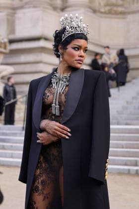 Celebrities attending the Schiaparelli Haute Couture Spring Summer 2026 show as part of Paris Fashion Week in Paris, France Featuring: Teyana Taylor Where: Paris, France When: 26 Jan 2026 Credit: Jasmine Aissaoui INSTARimages EDITORIAL USE ONLY. NOT FOR USE BY NEWSPAPERS BASED IN THE UK. Copyright: xx instar55413644