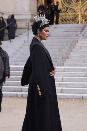 Celebrities attending the Schiaparelli Haute Couture Spring Summer 2026 show as part of Paris Fashion Week in Paris, France Featuring: Teyana Taylor Where: Paris, France When: 26 Jan 2026 Credit: Jasmine Aissaoui INSTARimages EDITORIAL USE ONLY. NOT FOR USE BY NEWSPAPERS BASED IN THE UK. Copyright: xx instar55413646