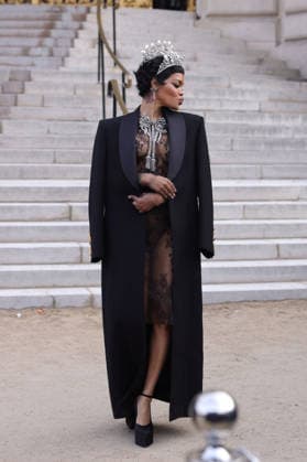 Celebrities attending the Schiaparelli Haute Couture Spring Summer 2026 show as part of Paris Fashion Week in Paris, France Featuring: Teyana Taylor Where: Paris, France When: 26 Jan 2026 Credit: Jasmine Aissaoui INSTARimages EDITORIAL USE ONLY. NOT FOR USE BY NEWSPAPERS BASED IN THE UK. Copyright: xx instar55413648
