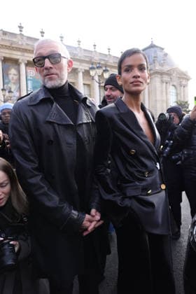 Celebrities attending the Schiaparelli Haute Couture Spring Summer 2026 show as part of Paris Fashion Week in Paris, France Featuring: Tina Kunakey, Vincent Cassel Where: Paris, France When: 26 Jan 2026 Credit: Jasmine Aissaoui INSTARimages EDITORIAL USE ONLY. NOT FOR USE BY NEWSPAPERS BASED IN THE UK. Copyright: xx instar55413653