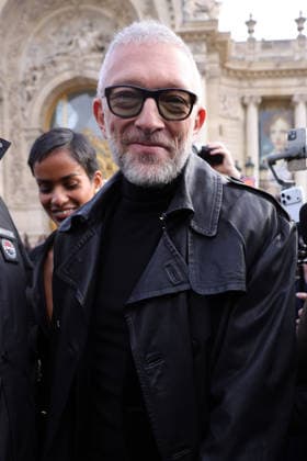Celebrities attending the Schiaparelli Haute Couture Spring Summer 2026 show as part of Paris Fashion Week in Paris, France Featuring: Tina Kunakey, Vincent Cassel Where: Paris, France When: 26 Jan 2026 Credit: Jasmine Aissaoui INSTARimages EDITORIAL USE ONLY. NOT FOR USE BY NEWSPAPERS BASED IN THE UK. Copyright: xx instar55413654