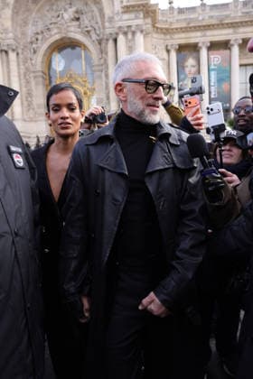 Celebrities attending the Schiaparelli Haute Couture Spring Summer 2026 show as part of Paris Fashion Week in Paris, France Featuring: Tina Kunakey, Vincent Cassel Where: Paris, France When: 26 Jan 2026 Credit: Jasmine Aissaoui INSTARimages EDITORIAL USE ONLY. NOT FOR USE BY NEWSPAPERS BASED IN THE UK. Copyright: xx instar55413655
