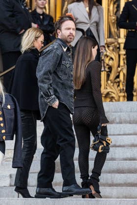 PFW Haute Couture Schiaparelli Outside Arrivals NB Aaron Paul, Lauren Parsekian arriving at the Schiaparelli show during Paris Fashion Week Haute Couture on January 26, 2026 in Paris, France. Photo by Nasser Berzane ABACAPRESS.COM Paris France  Copyright: xBerzanexNasser ABACAx