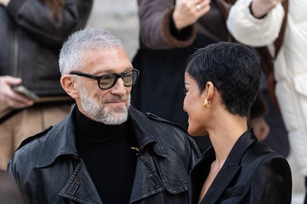PFW Haute Couture Schiaparelli Outside Arrivals NB Narah Baptista, VIncent Cassel arriving at the Schiaparelli show during Paris Fashion Week Haute Couture on January 26, 2026 in Paris, France. Photo by Nasser Berzane ABACAPRESS.COM Paris France  Copyright: xBerzanexNasser ABACAx