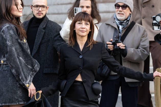 PFW Haute Couture Schiaparelli Outside Arrivals NB Sophie Marceau arriving at the Schiaparelli show during Paris Fashion Week Haute Couture on January 26, 2026 in Paris, France. Photo by Nasser Berzane ABACAPRESS.COM Paris France  Copyright: xBerzanexNasser ABACAx