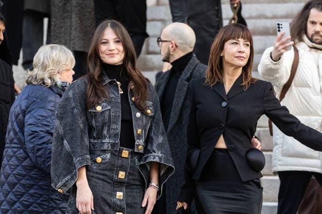 PFW Haute Couture Schiaparelli Outside Arrivals NB Juliette Lemley, Sophie Marceau arriving at the Schiaparelli show during Paris Fashion Week Haute Couture on January 26, 2026 in Paris, France. Photo by Nasser Berzane ABACAPRESS.COM Paris France  Copyright: xBerzanexNasser ABACAx