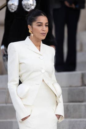 PFW Haute Couture Schiaparelli Outside Arrivals NB Leila Bekhti arriving at the Schiaparelli show during Paris Fashion Week Haute Couture on January 26, 2026 in Paris, France. Photo by Nasser Berzane ABACAPRESS.COM Paris France  Copyright: xBerzanexNasser ABACAx