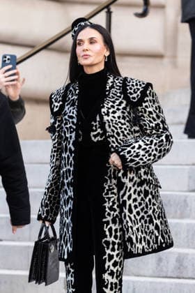 PFW Haute Couture Schiaparelli Outside Arrivals NB Demi Moore arriving at the Schiaparelli show during Paris Fashion Week Haute Couture on January 26, 2026 in Paris, France. Photo by Nasser Berzane ABACAPRESS.COM Paris France  Copyright: xBerzanexNasser ABACAx