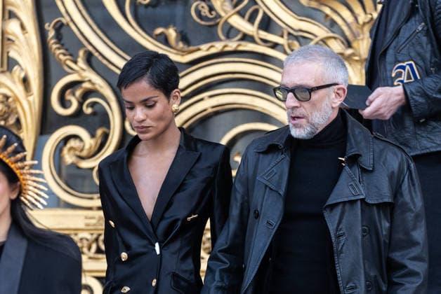 PFW Haute Couture Schiaparelli Outside Arrivals NB Narah Baptista, VIncent Cassel arriving at the Schiaparelli show during Paris Fashion Week Haute Couture on January 26, 2026 in Paris, France. Photo by Nasser Berzane ABACAPRESS.COM Paris France  Copyright: xBerzanexNasser ABACAx