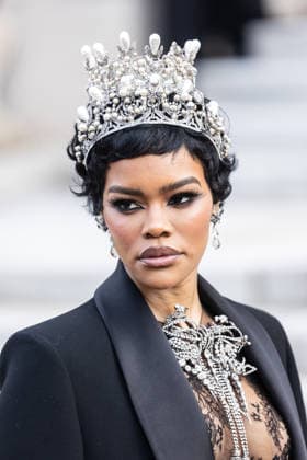PFW Haute Couture Schiaparelli Outside Arrivals NB Teyana Taylor arriving at the Schiaparelli show during Paris Fashion Week Haute Couture on January 26, 2026 in Paris, France. Photo by Nasser Berzane ABACAPRESS.COM Paris France  Copyright: xBerzanexNasser ABACAx