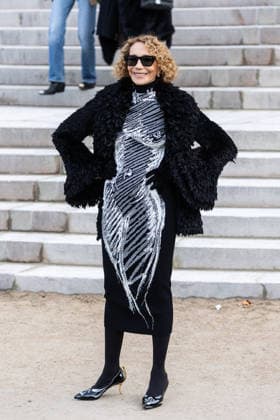 PFW Haute Couture Schiaparelli Outside Arrivals NB Marisa Berenson arriving at the Schiaparelli show during Paris Fashion Week Haute Couture on January 26, 2026 in Paris, France. Photo by Nasser Berzane ABACAPRESS.COM Paris France  Copyright: xBerzanexNasser ABACAx