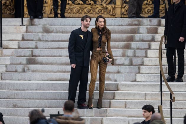 Andrew Taggart , Marianne Fonseca Outside arrival at Schiaparelli Haute Couture Collection Spring Summer 2026 during Paris Fashion Week PFW , January 26th 2026 Jeremy MELLOUL Bestimage Celebrities at Schiaparelli Haute Couture Spring summer 2026 during Paris Fashion Week on 26th January 2026 Paris France  Copyright: xJeremyxMelloulx xBestimagexJeremyxMelloulx xBestimagex