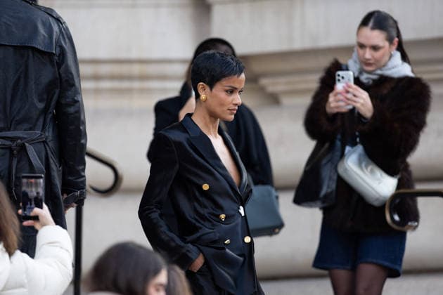 Narah Baptista Outside arrival at Schiaparelli Haute Couture Collection Spring Ete 2026 during Paris Fashion Week PFW , le 26 Janvier 2026 Jeremy MELLOUL Bestimage Celebrities at Schiaparelli Haute Couture Spring summer 2026 during Paris Fashion Week on 26th January 2026 Paris France  Copyright: xJeremyxMelloulx xBestimagexJeremyxMelloulx xBestimagex
