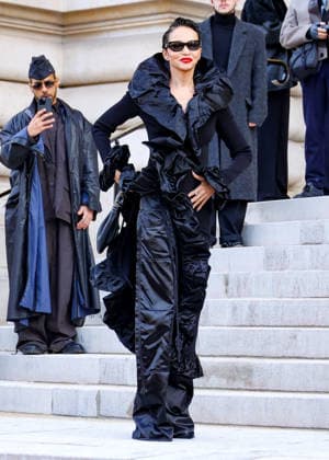 Farida Khelfa Celebrity arrivals at the Schiaparelli Collection Haute Couture Printemps Eté 2026 show as part of Paris Fashion Week PFW , at the Petit Palais in Paris, France, January 26, 2026 Denis Guignebourg Bestimage Arrivals Schiaparelli Haute Couture Week Spring Summer 2026 show as part of Paris Fashion Week on January 26, 2026 in Paris, France Paris France  Copyright: xDenisxGuignebourgx xBestimagexDenisxGuignebourgx xBestimagex