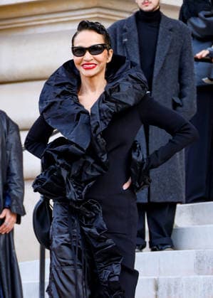 Farida Khelfa Celebrity arrivals at the Schiaparelli Collection Haute Couture Printemps Eté 2026 show as part of Paris Fashion Week PFW , at the Petit Palais in Paris, France, January 26, 2026 Denis Guignebourg Bestimage Arrivals Schiaparelli Haute Couture Week Spring Summer 2026 show as part of Paris Fashion Week on January 26, 2026 in Paris, France Paris France  Copyright: xDenisxGuignebourgx xBestimagexDenisxGuignebourgx xBestimagex