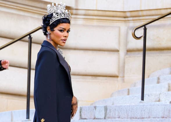 Teyana Taylor Celebrity arrivals at the Schiaparelli Collection Haute Couture Printemps Eté 2026 show as part of Paris Fashion Week PFW , at the Petit Palais in Paris, France, January 26, 2026 Denis Guignebourg Bestimage Arrivals Schiaparelli Haute Couture Week Spring Summer 2026 show as part of Paris Fashion Week on January 26, 2026 in Paris, France Paris France  Copyright: xDenisxGuignebourgx xBestimagexDenisxGuignebourgx xBestimagex