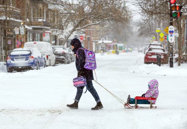 January 26, 2026, Montreal, Quebec, Canada: Heavy snowfall and extreme cold disrupted daily life in Montreal. As schools were closed and thousands were left without power, temperatures dropped to Ã¢ËÜ™13Ã‚Â°C with a wind chill of Ã¢ËÜ™20Ã‚Â°C on Monday, forcing multiple flight cancellations and delays at Trudeau Airport. Montreal Canada - ZUMAs278 20260126_zip_s278_014 Copyright: xSerkanxSenturkx
