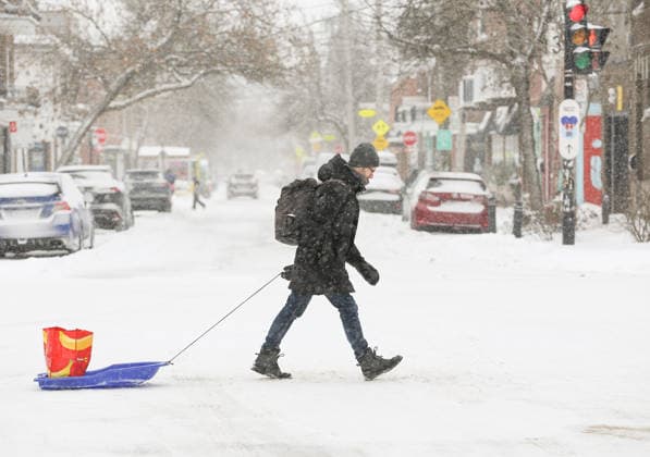 January 26, 2026, Montreal, Quebec, Canada: Heavy snowfall and extreme cold disrupted daily life in Montreal. As schools were closed and thousands were left without power, temperatures dropped to Ã¢ËÜ™13Ã‚Â°C with a wind chill of Ã¢ËÜ™20Ã‚Â°C on Monday, forcing multiple flight cancellations and delays at Trudeau Airport. Montreal Canada - ZUMAs278 20260126_zip_s278_026 Copyright: xSerkanxSenturkx