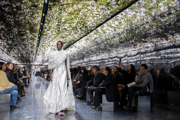 PFW Dior runway A model wears a creation as part of the Christian Dior Spring Summer 2026 Haute Couture collection presented in Paris, on January 26, 2026. Photo by Eliot Blondet ABACAPRESS.COM Paris France France  Copyright: xBlondetxEliot ABACAx
