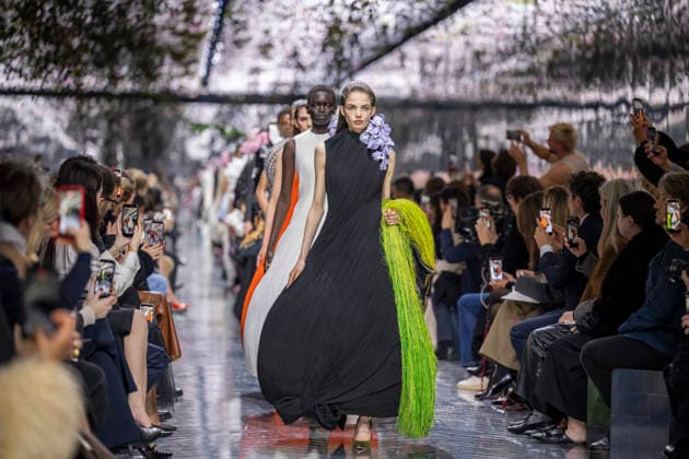 PFW Dior runway A model wears a creation as part of the Christian Dior Spring Summer 2026 Haute Couture collection presented in Paris, on January 26, 2026. Photo by Eliot Blondet ABACAPRESS.COM Paris France France  Copyright: xBlondetxEliot ABACAx