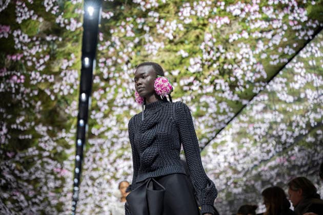 PFW Dior runway A model wears a creation as part of the Christian Dior Spring Summer 2026 Haute Couture collection presented in Paris, on January 26, 2026. Photo by Eliot Blondet ABACAPRESS.COM Paris France France  Copyright: xBlondetxEliot ABACAx