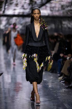 PFW Dior runway A model wears a creation as part of the Christian Dior Spring Summer 2026 Haute Couture collection presented in Paris, on January 26, 2026. Photo by Eliot Blondet ABACAPRESS.COM Paris France France  Copyright: xBlondetxEliot ABACAx