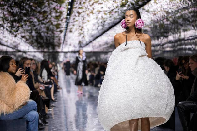 PFW Dior runway A model wears a creation as part of the Christian Dior Spring Summer 2026 Haute Couture collection presented in Paris, on January 26, 2026. Photo by Eliot Blondet ABACAPRESS.COM Paris France France  Copyright: xBlondetxEliot ABACAx