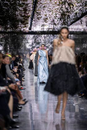 PFW Dior runway A model wears a creation as part of the Christian Dior Spring Summer 2026 Haute Couture collection presented in Paris, on January 26, 2026. Photo by Eliot Blondet ABACAPRESS.COM Paris France France  Copyright: xBlondetxEliot ABACAx