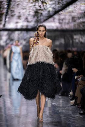 PFW Dior runway A model wears a creation as part of the Christian Dior Spring Summer 2026 Haute Couture collection presented in Paris, on January 26, 2026. Photo by Eliot Blondet ABACAPRESS.COM Paris France France  Copyright: xBlondetxEliot ABACAx