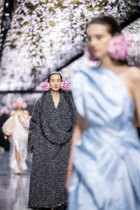 PFW Dior runway A model wears a creation as part of the Christian Dior Spring Summer 2026 Haute Couture collection presented in Paris, on January 26, 2026. Photo by Eliot Blondet ABACAPRESS.COM Paris France France  Copyright: xBlondetxEliot ABACAx