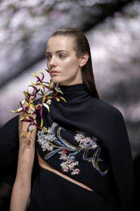 PFW Dior runway A model wears a creation as part of the Christian Dior Spring Summer 2026 Haute Couture collection presented in Paris, on January 26, 2026. Photo by Eliot Blondet ABACAPRESS.COM Paris France France  Copyright: xBlondetxEliot ABACAx