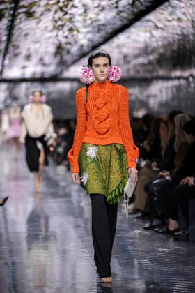 PFW Dior runway A model wears a creation as part of the Christian Dior Spring Summer 2026 Haute Couture collection presented in Paris, on January 26, 2026. Photo by Eliot Blondet ABACAPRESS.COM Paris France France  Copyright: xBlondetxEliot ABACAx