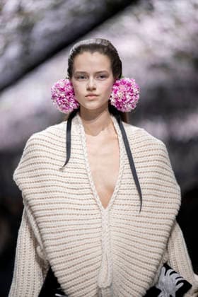 PFW Dior runway A model wears a creation as part of the Christian Dior Spring Summer 2026 Haute Couture collection presented in Paris, on January 26, 2026. Photo by Eliot Blondet ABACAPRESS.COM Paris France France  Copyright: xBlondetxEliot ABACAx