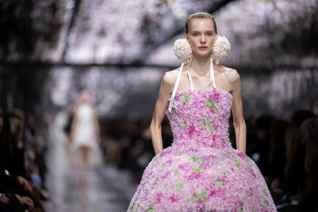 PFW Dior runway A model wears a creation as part of the Christian Dior Spring Summer 2026 Haute Couture collection presented in Paris, on January 26, 2026. Photo by Eliot Blondet ABACAPRESS.COM Paris France France  Copyright: xBlondetxEliot ABACAx