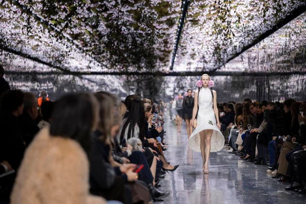 PFW Dior runway A model wears a creation as part of the Christian Dior Spring Summer 2026 Haute Couture collection presented in Paris, on January 26, 2026. Photo by Eliot Blondet ABACAPRESS.COM Paris France France  Copyright: xBlondetxEliot ABACAx