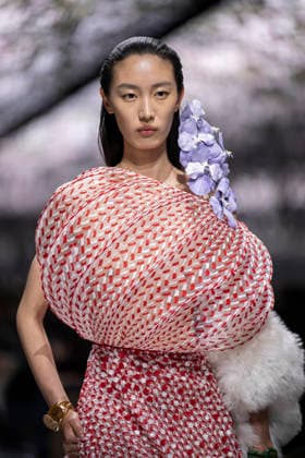 PFW Dior runway A model wears a creation as part of the Christian Dior Spring Summer 2026 Haute Couture collection presented in Paris, on January 26, 2026. Photo by Eliot Blondet ABACAPRESS.COM Paris France France  Copyright: xBlondetxEliot ABACAx