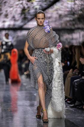 PFW Dior runway A model wears a creation as part of the Christian Dior Spring Summer 2026 Haute Couture collection presented in Paris, on January 26, 2026. Photo by Eliot Blondet ABACAPRESS.COM Paris France France  Copyright: xBlondetxEliot ABACAx