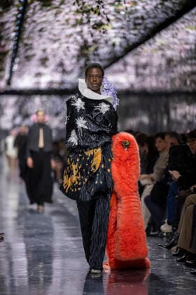 PFW Dior runway A model wears a creation as part of the Christian Dior Spring Summer 2026 Haute Couture collection presented in Paris, on January 26, 2026. Photo by Eliot Blondet ABACAPRESS.COM Paris France France  Copyright: xBlondetxEliot ABACAx